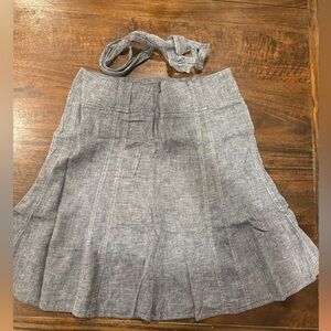 Willi Smith Blue A-Line Skirt